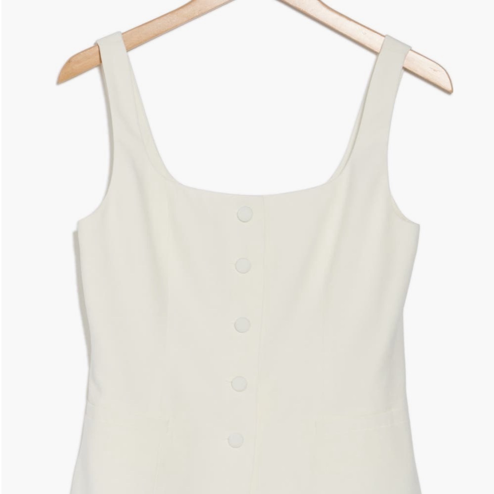 Wayf Cream Button-Down Vest